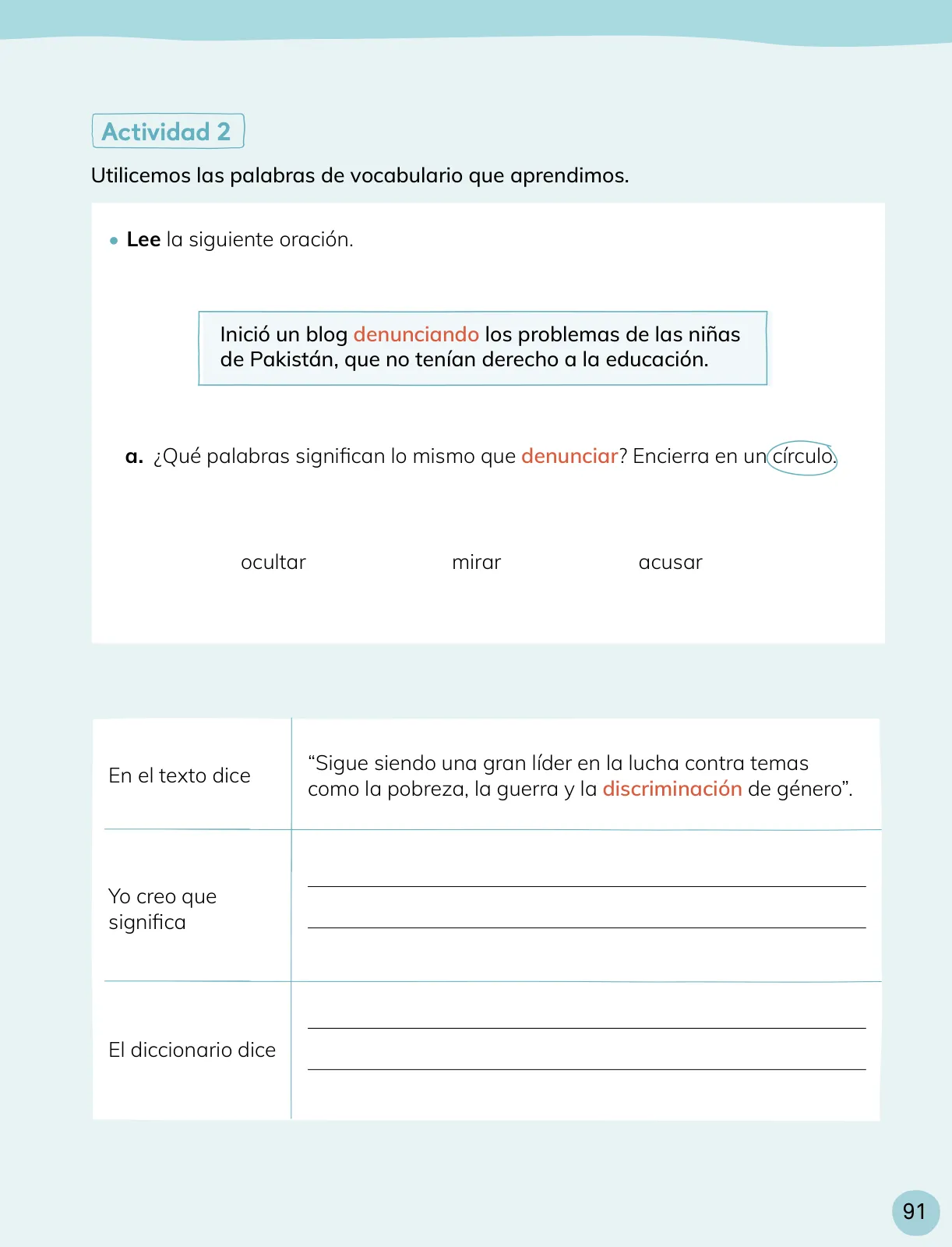 Página 92 de Lenguaje y Comunicación – Cuarto Básico | Texto del Estudiante MINEDUC – Descargar PDF · 2024
