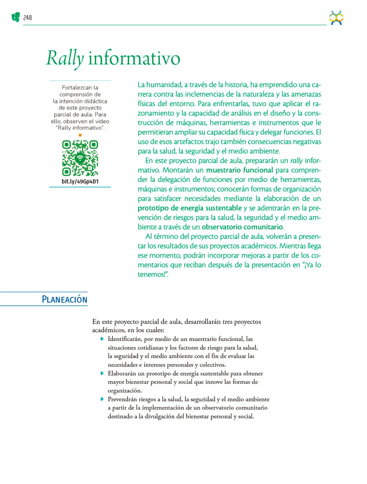 Página 249 de Colección Nanahuatzin. Nuestro libro de Proyectos.  Tomo II.  Libro de Educación Telesecundaria Grado 3°  Ciclo Escolar 2025 - 2026