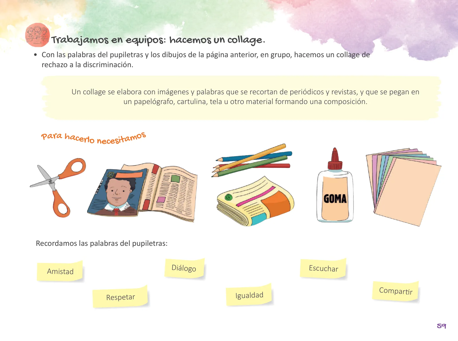 Página 61 de Cuadernillo de Tutoría Segundo Grado Educación Primaria 2019 · 2019