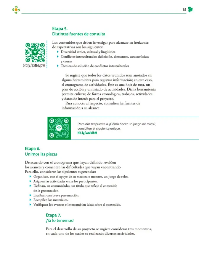 Página 62 de Colección Nanahuatzin. Nuestro libro de Proyectos. Tomo I. Libro de Educación Telesecundaria Grado 3° Ciclo Escolar 2025 - 2026