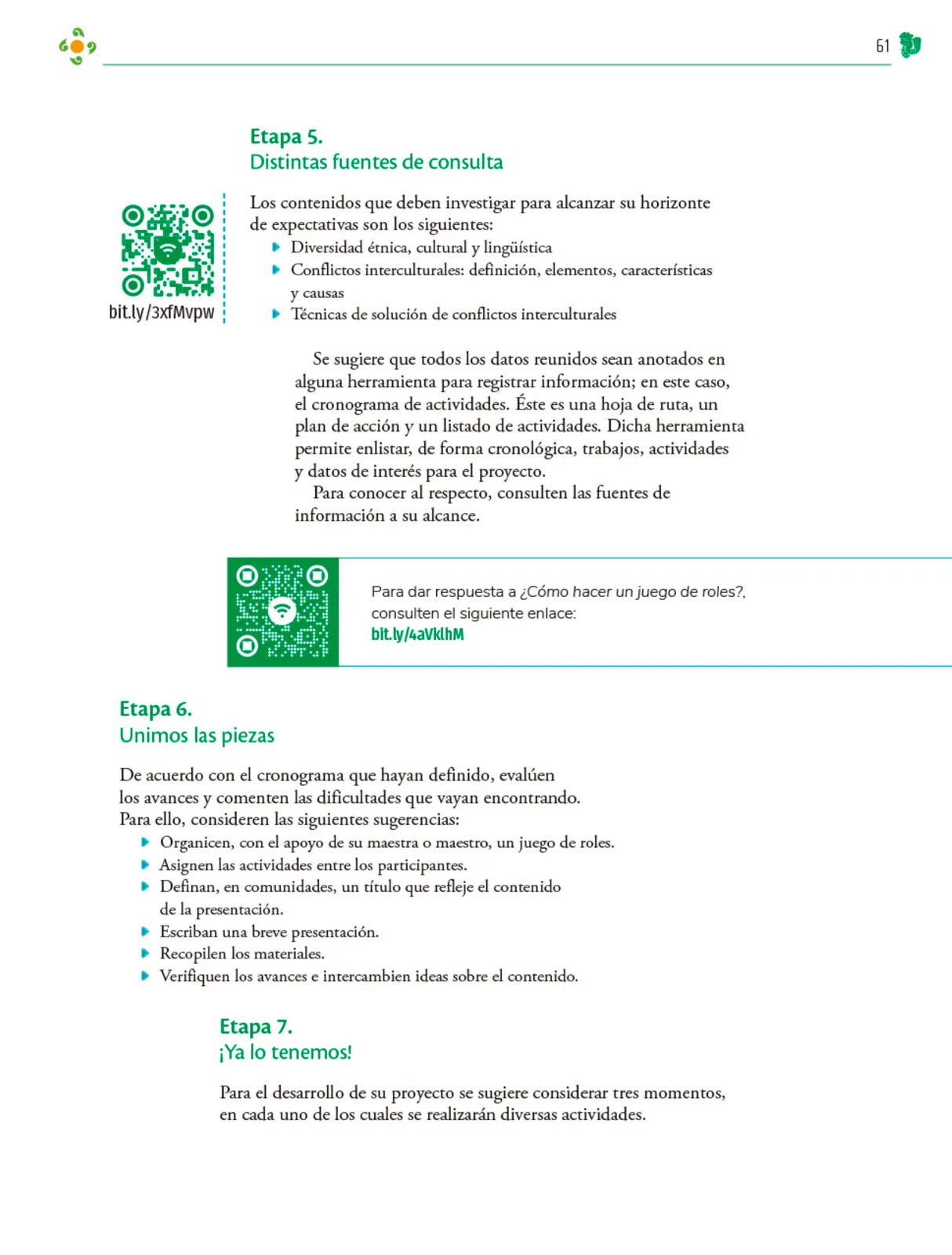 Miniatura página 62 de Colección Nanahuatzin. Nuestro libro de Proyectos. Tomo I.   Libro de Educación Telesecundaria Grado 3°  Ciclo Escolar 2025 - 2026