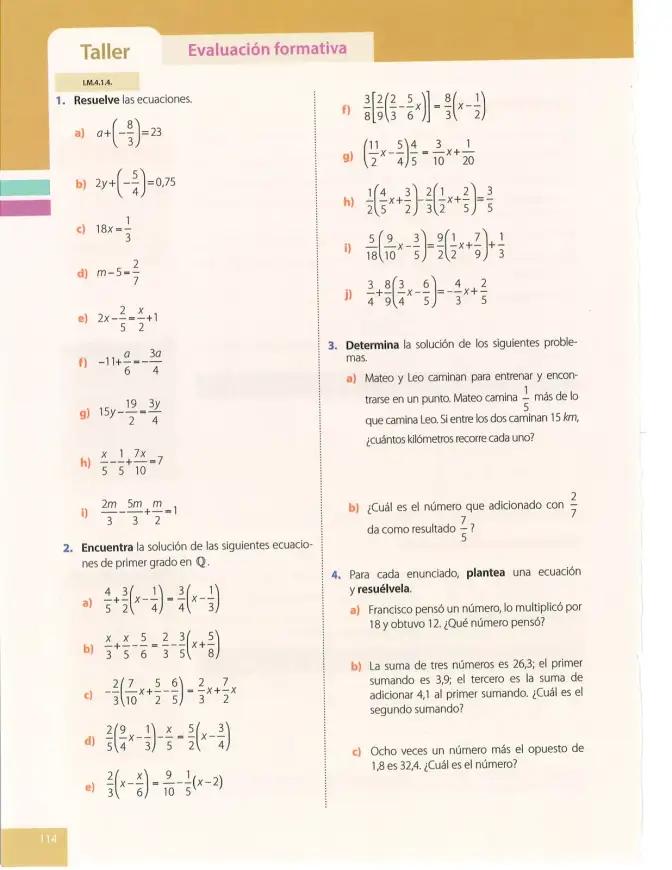 Página 114 de Matematica 8° · Egb 8 Matematica 2025 · 2025