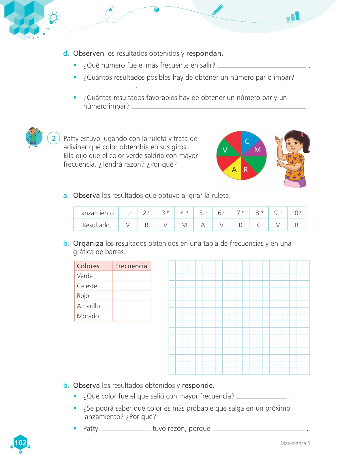 Miniatura página 103 de Matemática 5 : cuaderno de trabajo para quinto grado de Educación Primaria 2018 · 2018