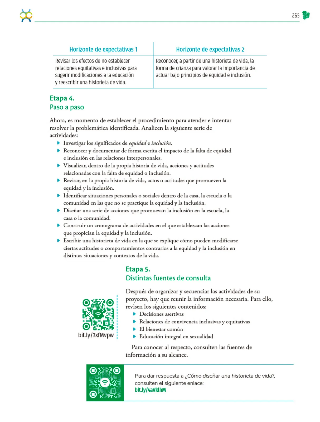 Miniatura página 266 de Colección Nanahuatzin. Nuestro libro de Proyectos. Tomo I.   Libro de Educación Telesecundaria Grado 3°  Ciclo Escolar 2025 - 2026