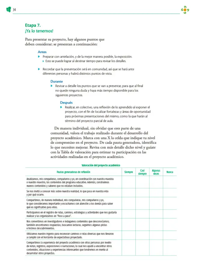 Página 35 de Colección Nanahuatzin. Nuestro libro de Proyectos. Tomo III. Libro de Educación Telesecundaria Grado 3° Ciclo Escolar 2025 - 2026