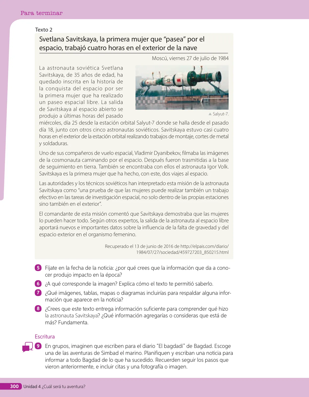 Miniatura página 247 de Lenguaje y Comunicación – Quinto Básico | Texto del Estudiante MINEDUC – Descargar PDF · 2024