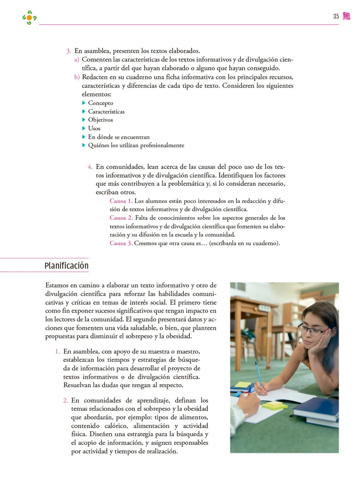 Página 36 de Colección Ximhai. Nuestro libro de proyectos.   Libro de Educación Secundaria Grado 1°  Ciclo Escolar 2025 - 2026