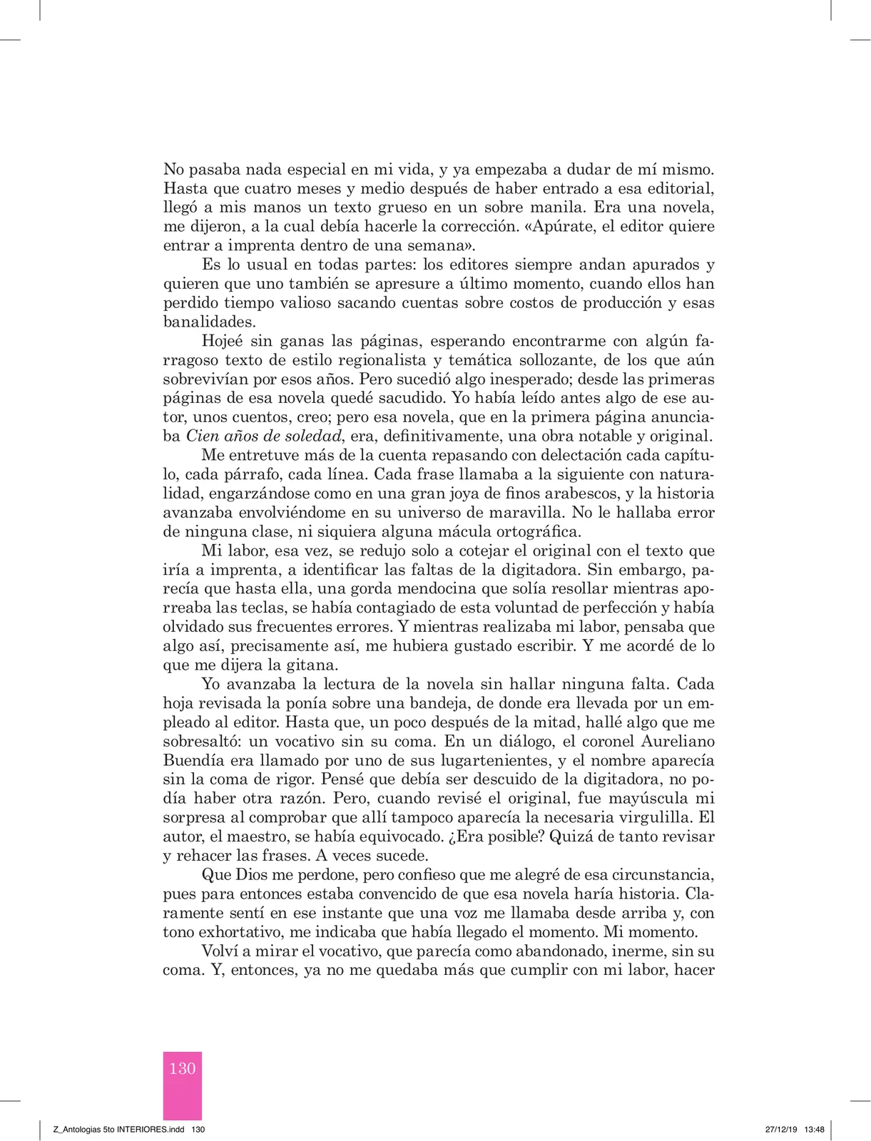 Página 132 de Antología literaria 5 · 2019
