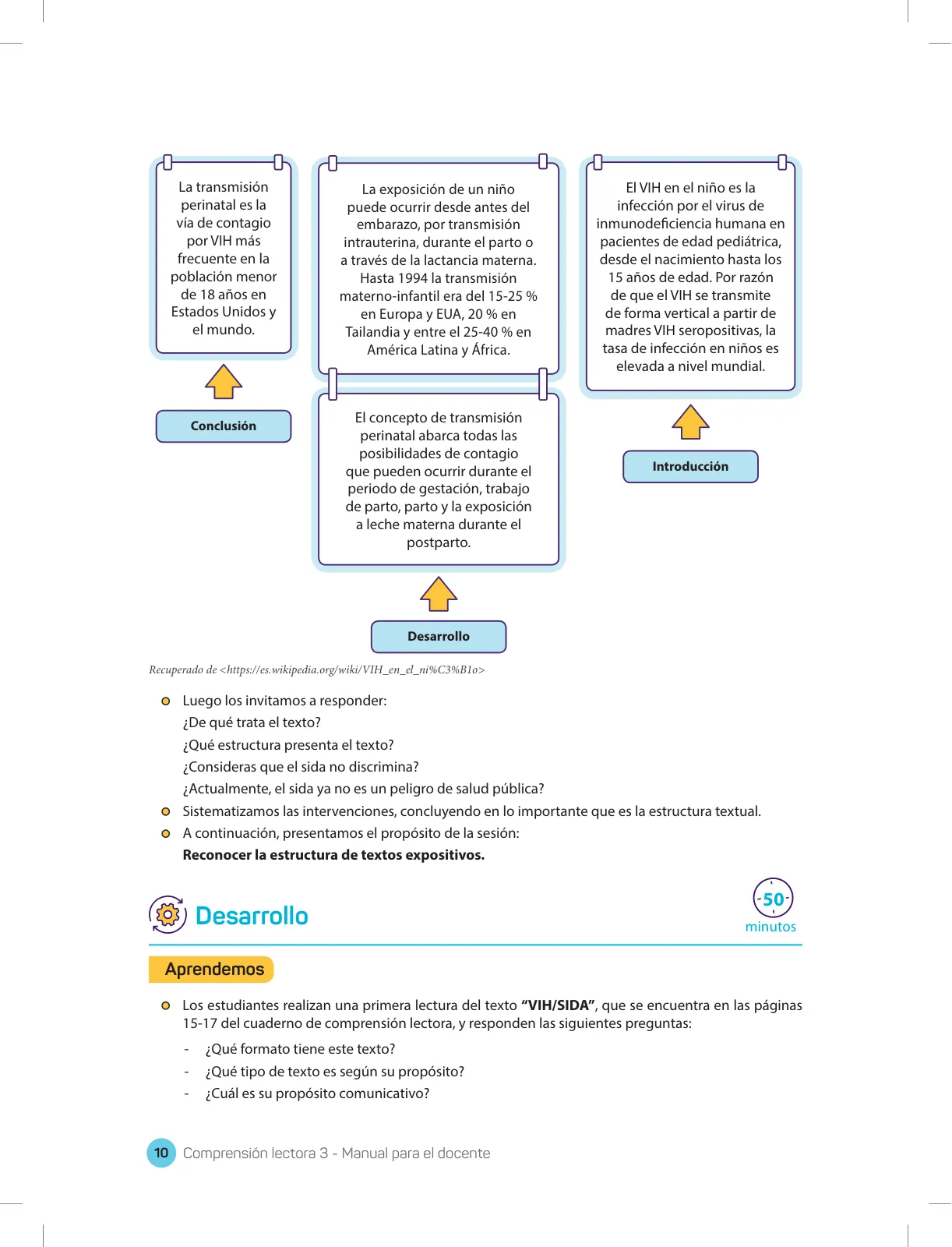 Página 12 de Comprensión lectora 3 : manual para el docente de tercer grado de Secundaria · 2017