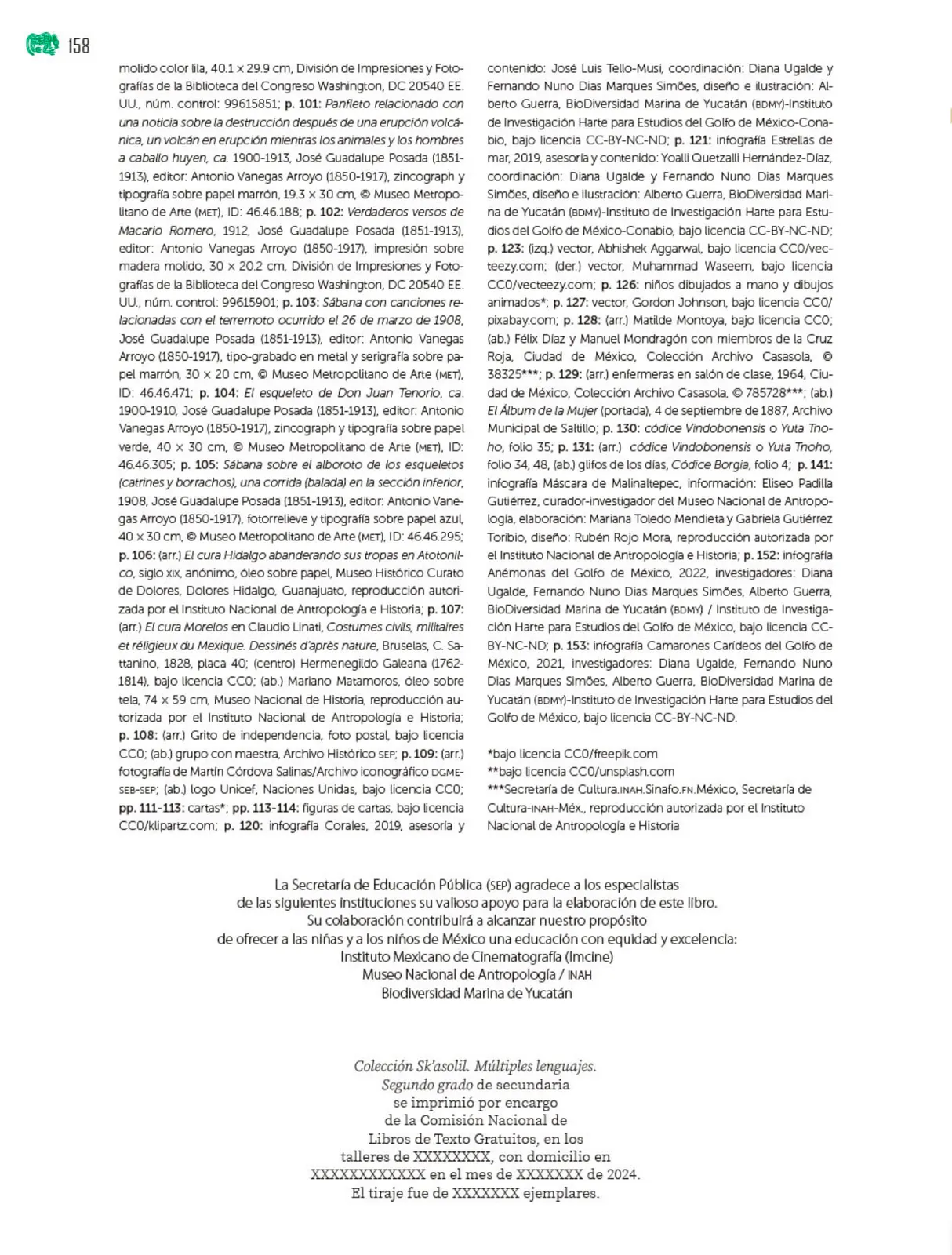 Miniatura página 159 de Colección Sk´asolil. Múltiples lenguajes.   Libro de Educación Telesecundaria Grado 2°  Ciclo Escolar 2025 - 2026