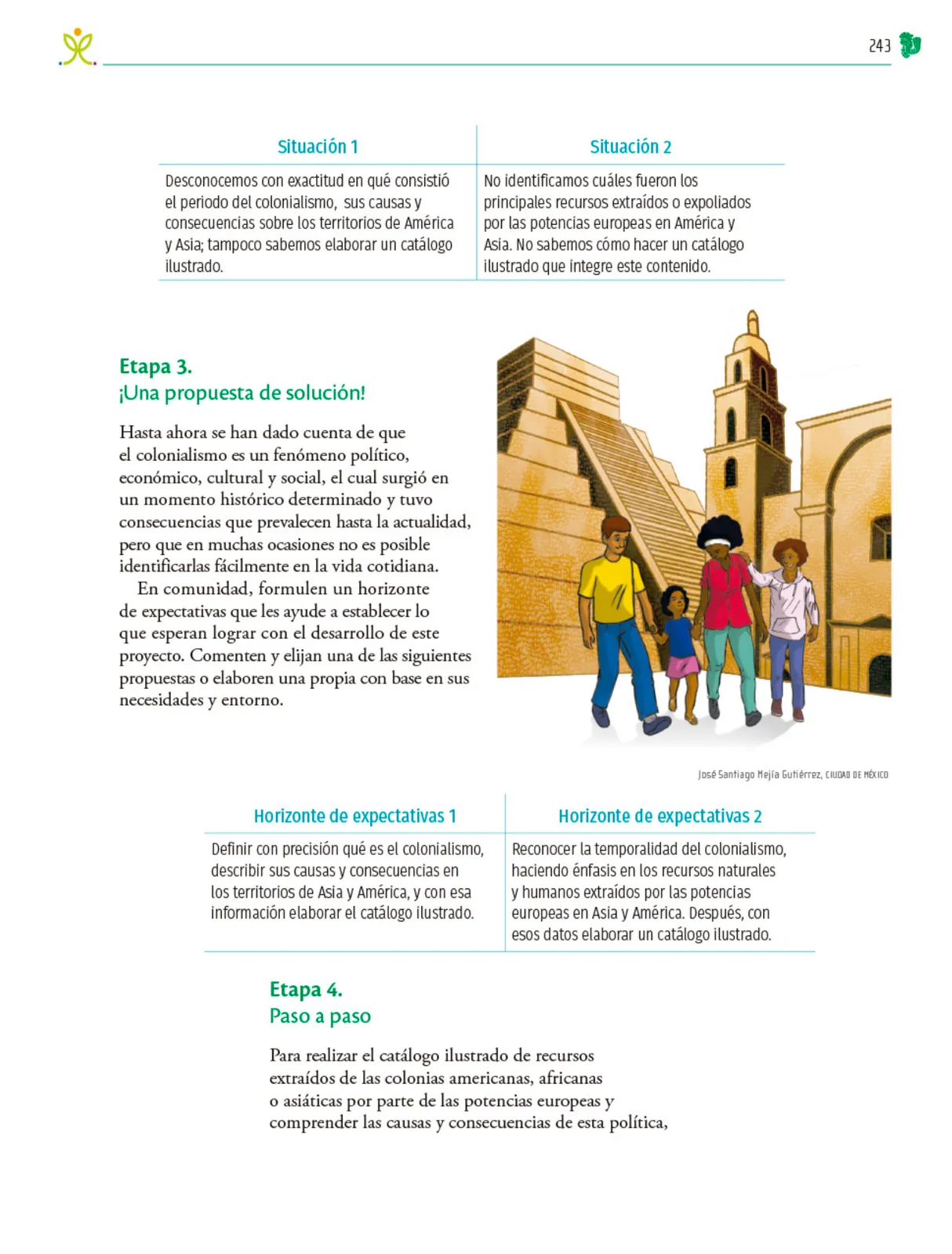 Miniatura página 244 de Colección Nanahuatzin. Nuestro libro de Proyectos. Tomo I.   Libro de Educación Telesecundaria Grado 3°  Ciclo Escolar 2025 - 2026