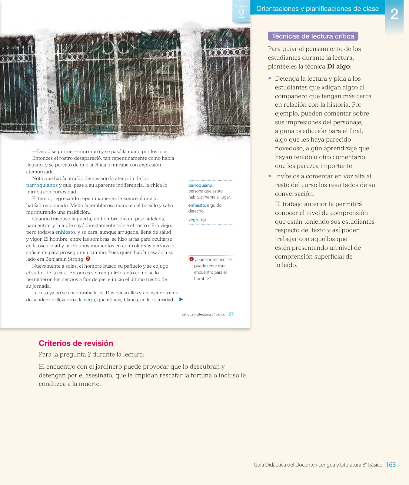 Miniatura página 165 de Lengua y Literatura – Octavo Básico | Texto del Estudiante MINEDUC – Descargar PDF · 2024
