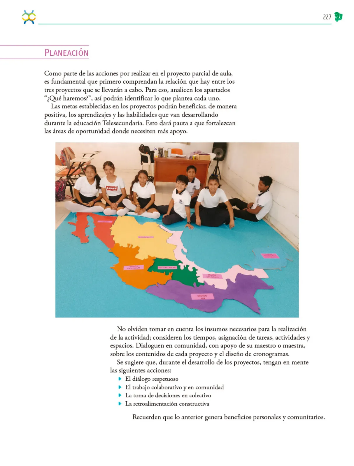 Página 228 de Colección Ximhai. Nuestro libro de Proyectos. Tomo II. Libro de Educación Telesecundaria Grado 1° Ciclo Escolar 2025 - 2026
