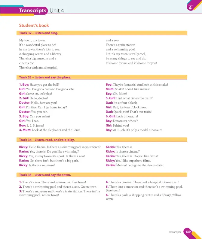 Página 141 de Inglés – Cuarto Básico | Texto del Estudiante MINEDUC – Descargar PDF · 2024