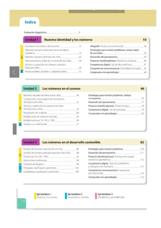 Página 7 de Matematica 5° · Egb 5 Matematica 2025 · 2025