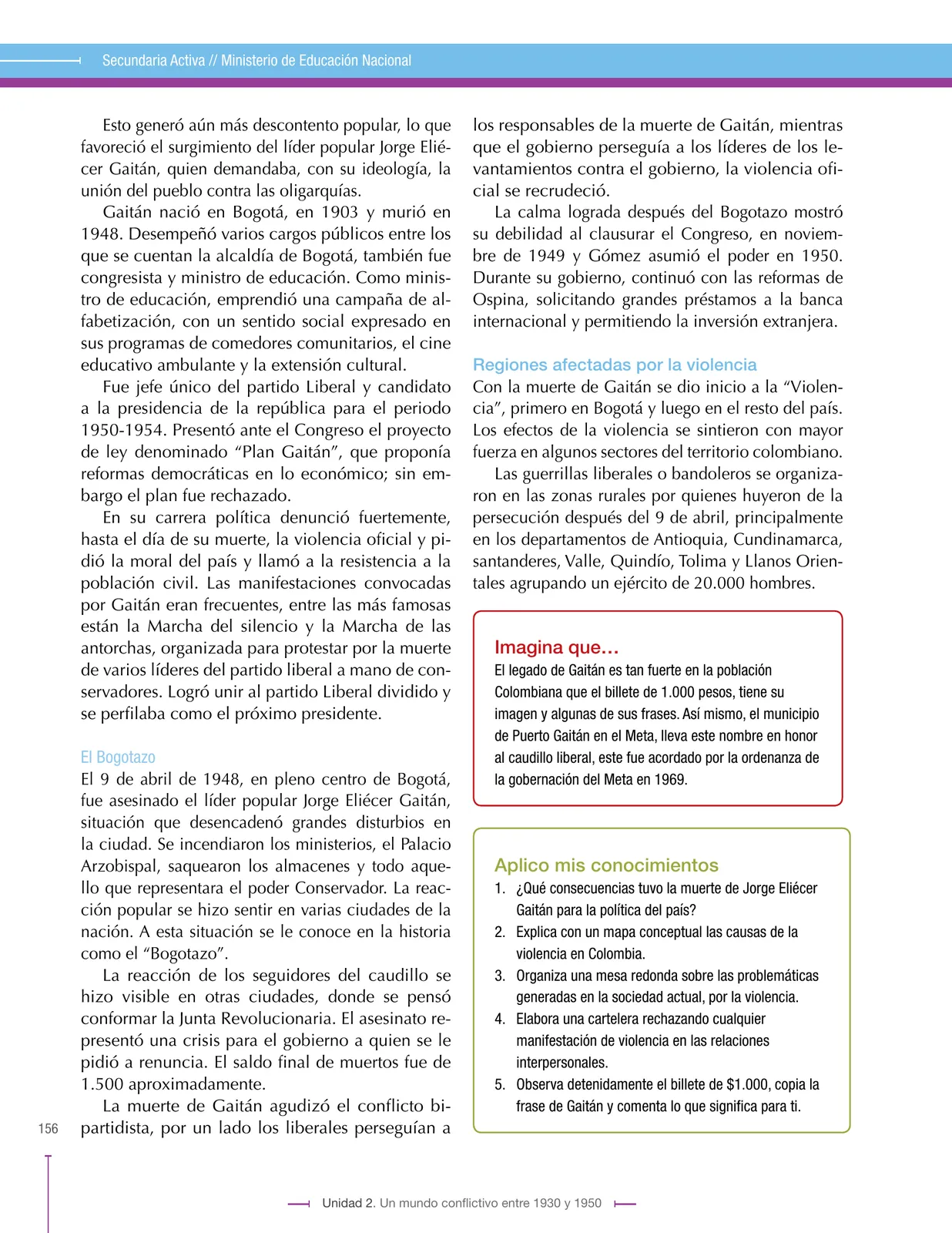 Miniatura página 156 de Ciencias Sociales 9° · Secundaria Activa