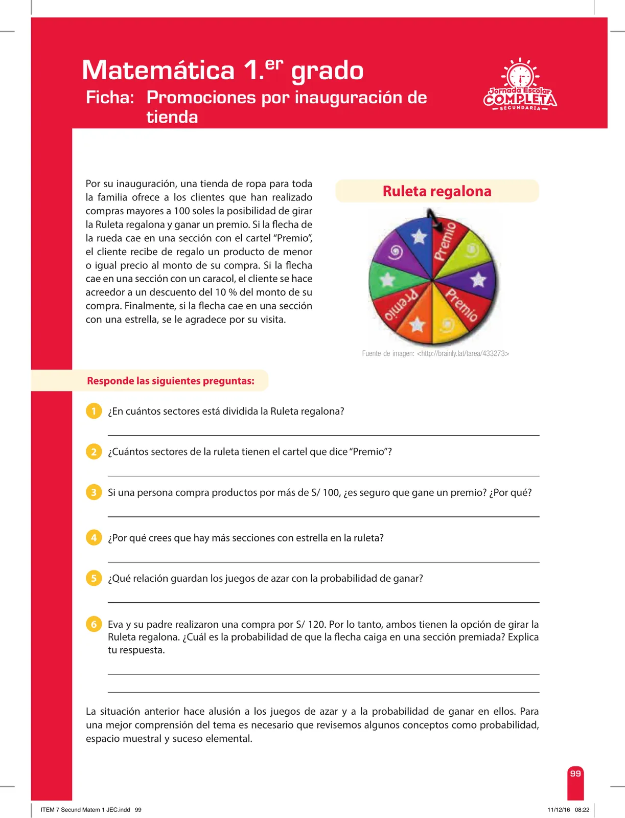 Miniatura página 99 de Matemática 1 : cuaderno de reforzamiento pedagógico - JEC · 2016