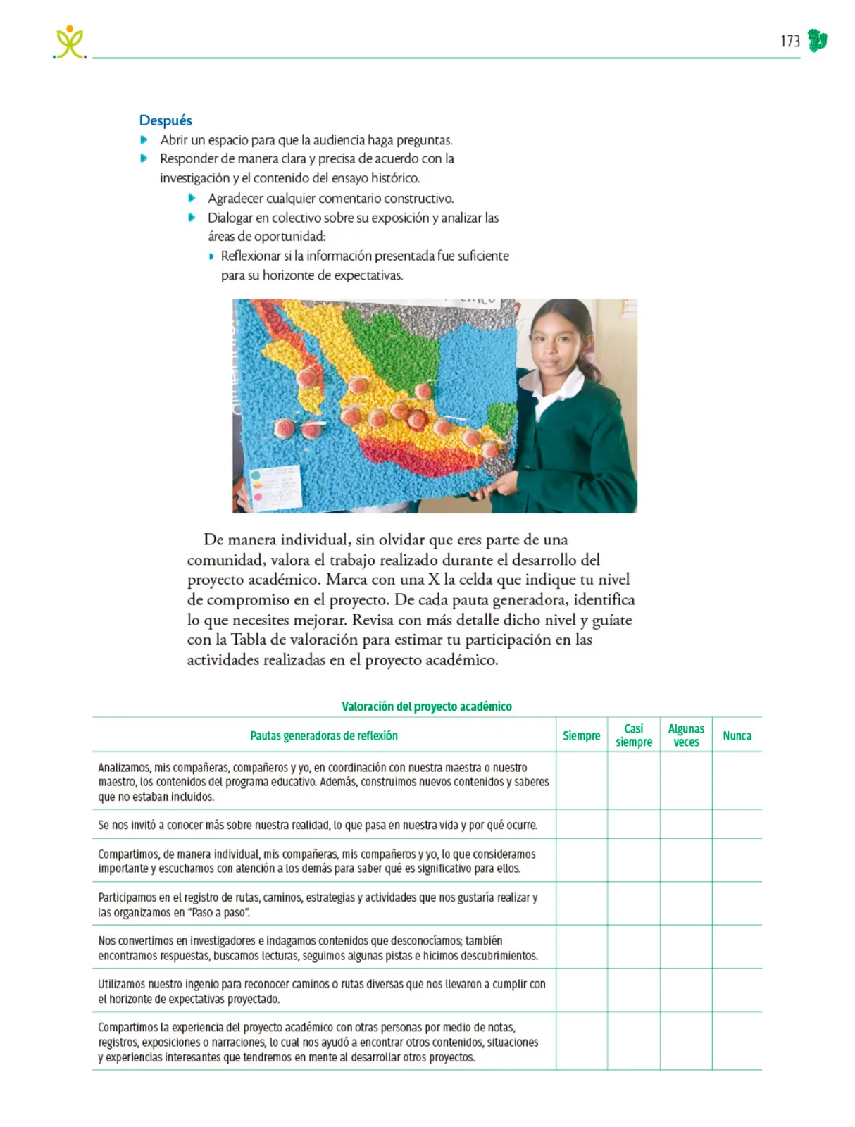 Miniatura página 174 de Colección Nanahuatzin. Nuestro libro de Proyectos.  Tomo II.  Libro de Educación Telesecundaria Grado 3°  Ciclo Escolar 2025 - 2026