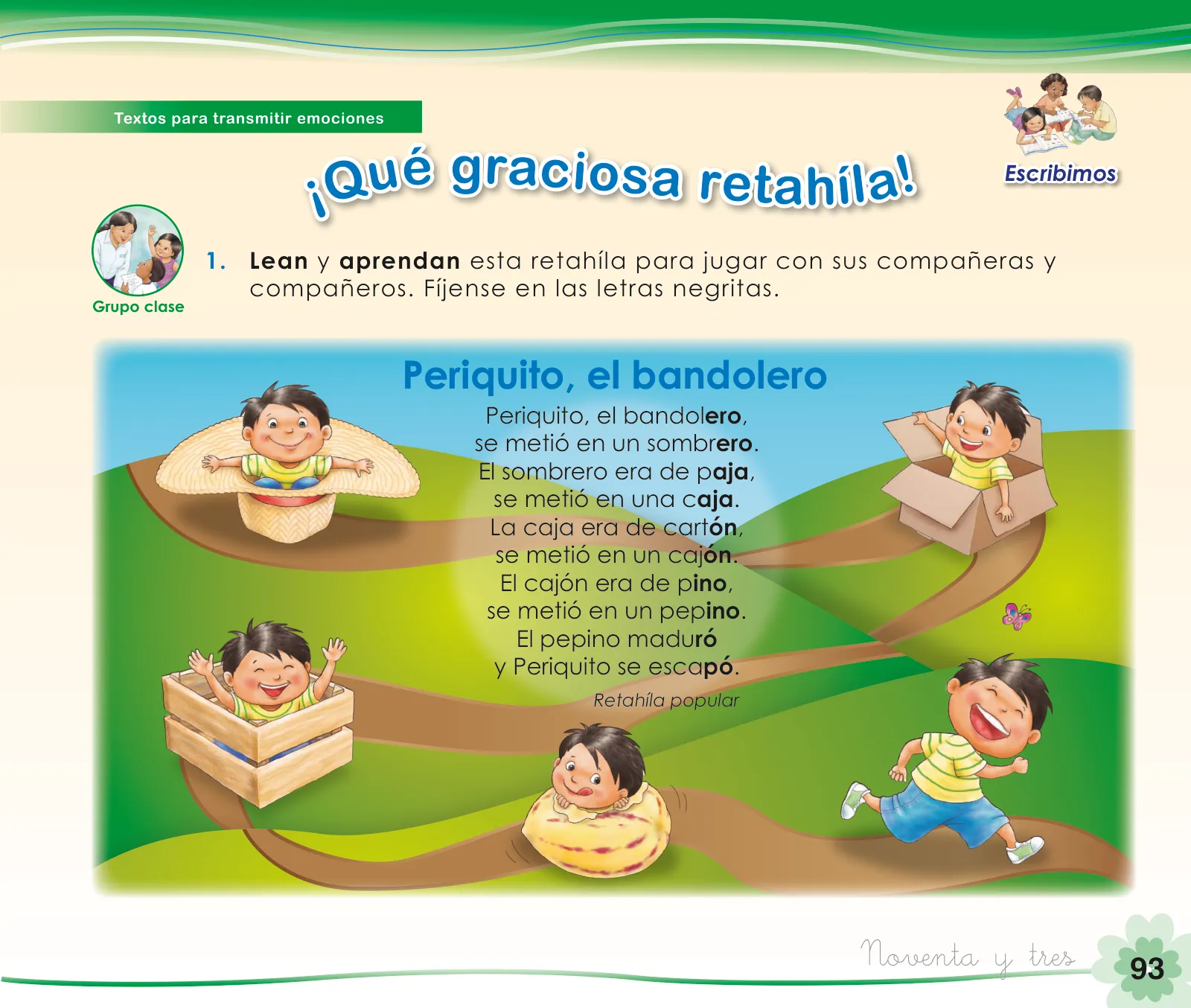 Página 95 de Comunicación 1 : cuaderno de trabajo para primer grado de Educación Primaria 2019 · 2019