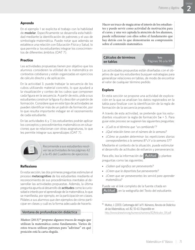 Página 153 de Matemática – Sexto Básico | Texto del Estudiante MINEDUC – Descargar PDF · 2024
