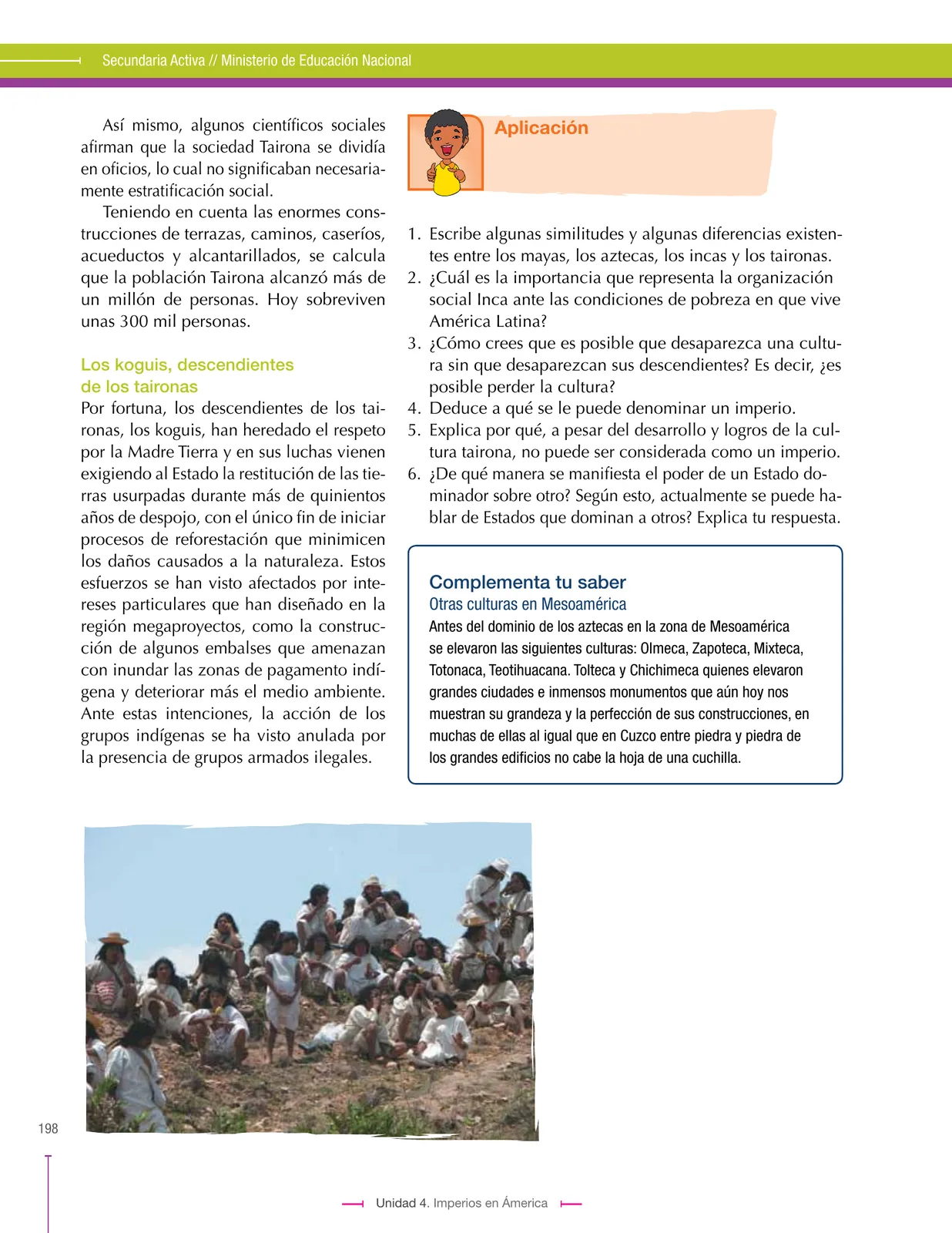 Página 198 de Ciencias Sociales 7° · Secundaria Activa