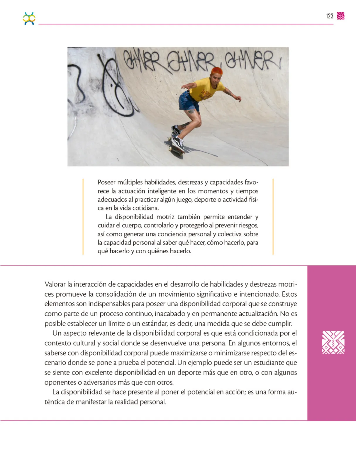 Miniatura página 124 de Colección Ximhai. De lo humano y lo comunitario.   Libro de Educación Secundaria Grado 1°  Ciclo Escolar 2025 - 2026