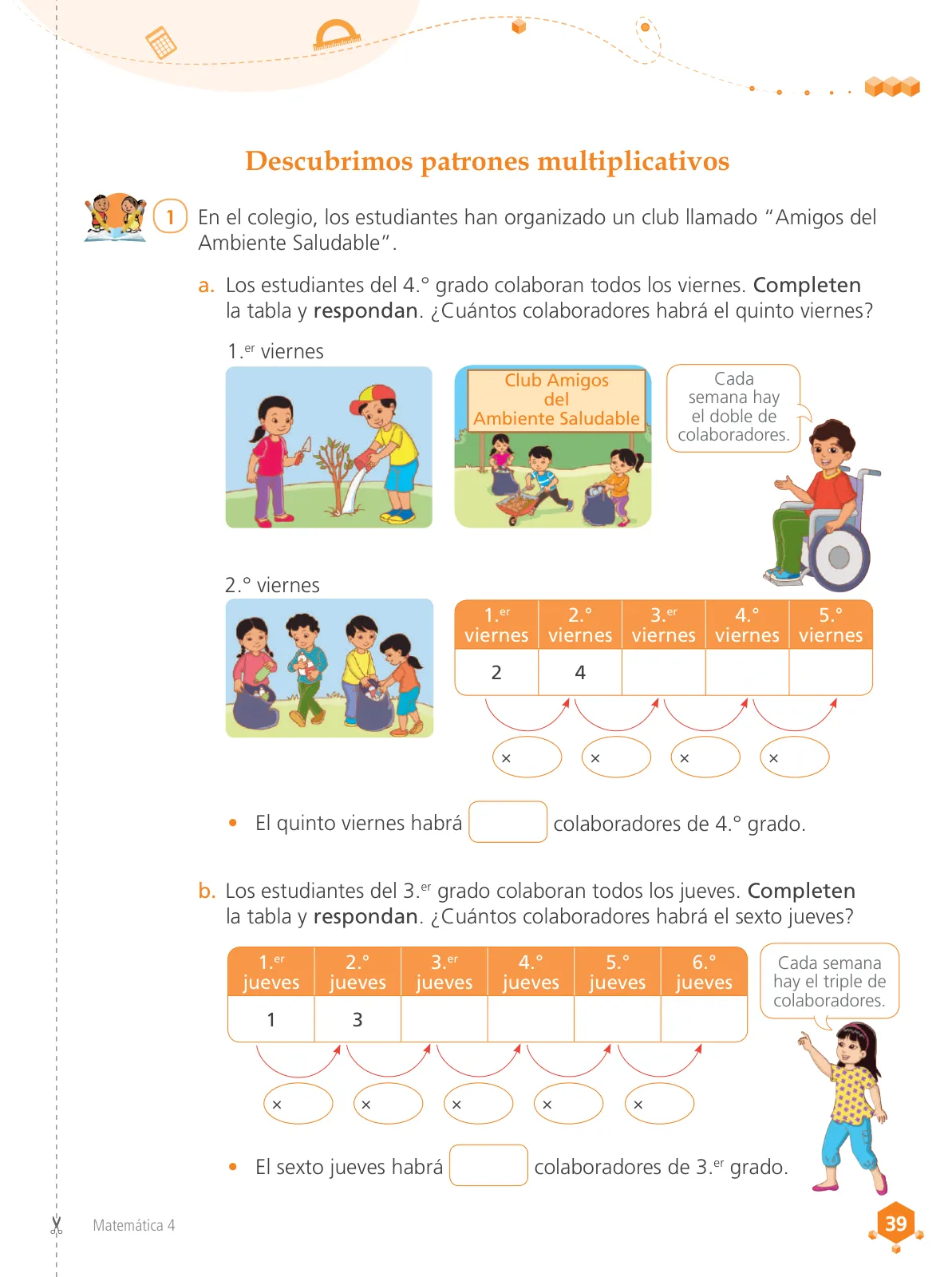 Miniatura página 41 de Matemática 4 : cuaderno de trabajo para cuarto grado de Educación Primaria 2019 · 2019