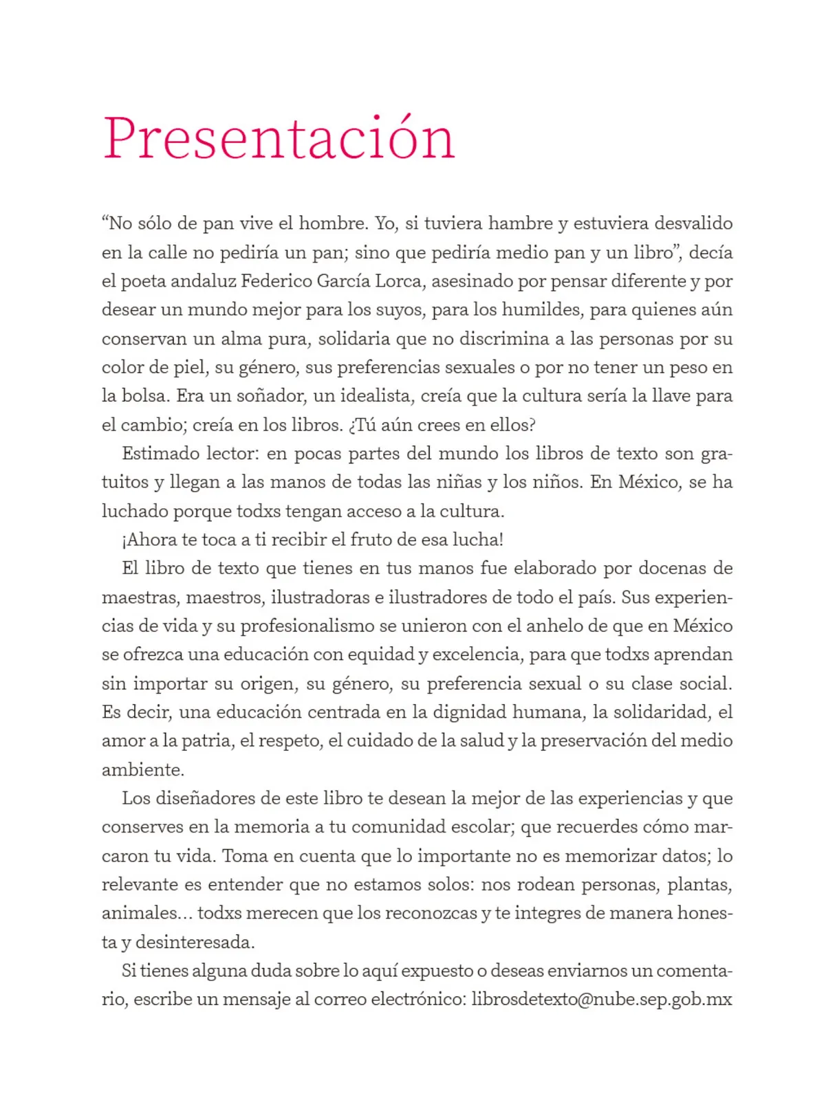 Página 4 de Nuestros saberes: Libro para alumnos, maestros y familia. Libro de Educación Primaria Grado 5° Ciclo Escolar 2025 - 2026
