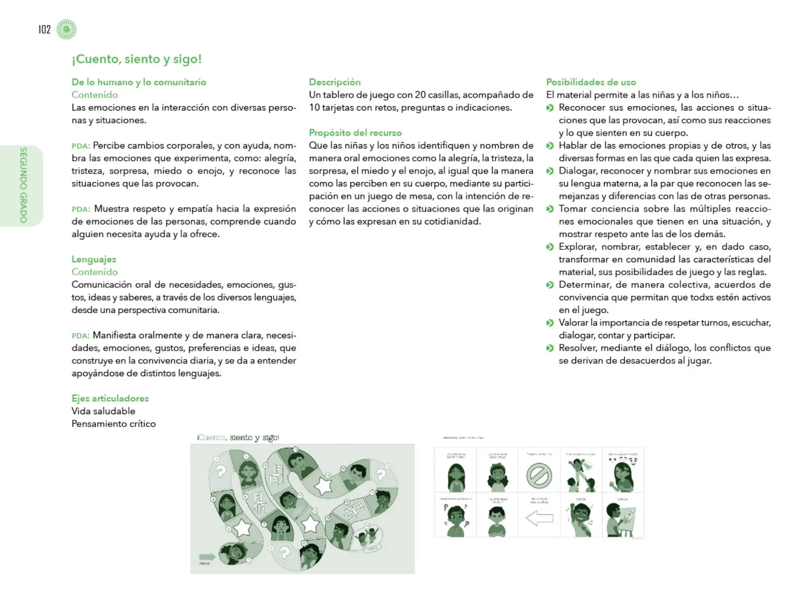 Miniatura página 103 de Posibilidades de trabajo para la acción transformadora y el codiseño. Ficheros. Fase 2  Libro de Educación Preescolar Grado 1°, 2°, 3°  Ciclo Escolar 2025 - 2026