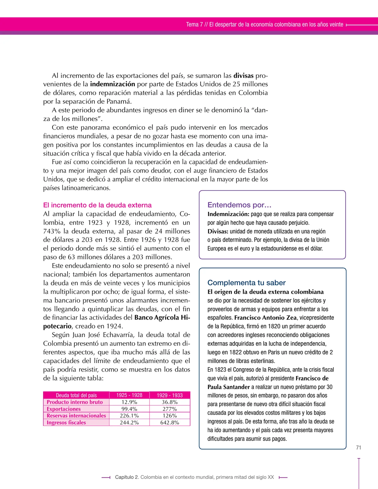 Página 71 de Ciencias Sociales 9° · Secundaria Activa