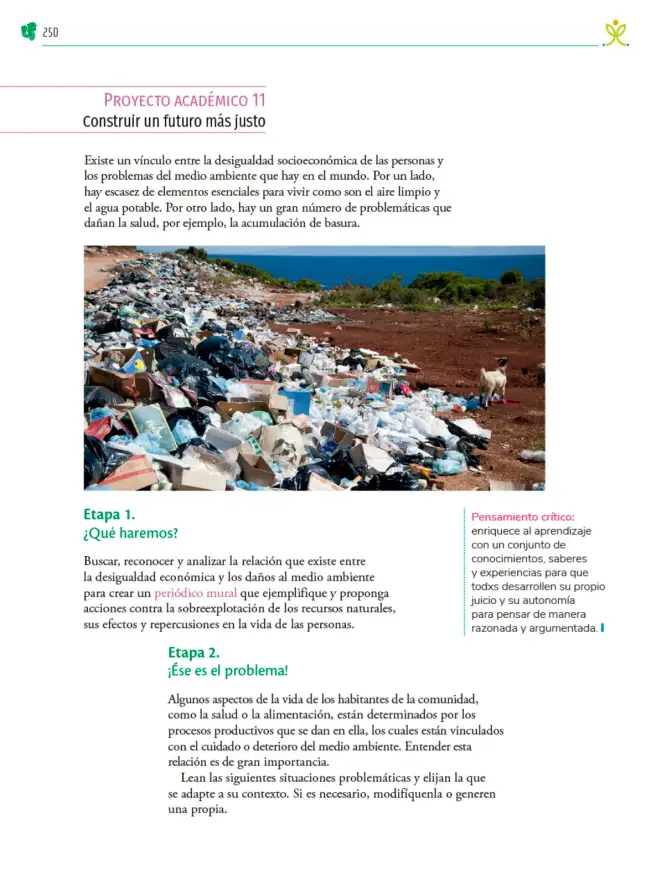 Página 251 de Colección Ximhai. Nuestro libro de Proyectos. Tomo I. Libro de Educación Telesecundaria Grado 1° Ciclo Escolar 2025 - 2026