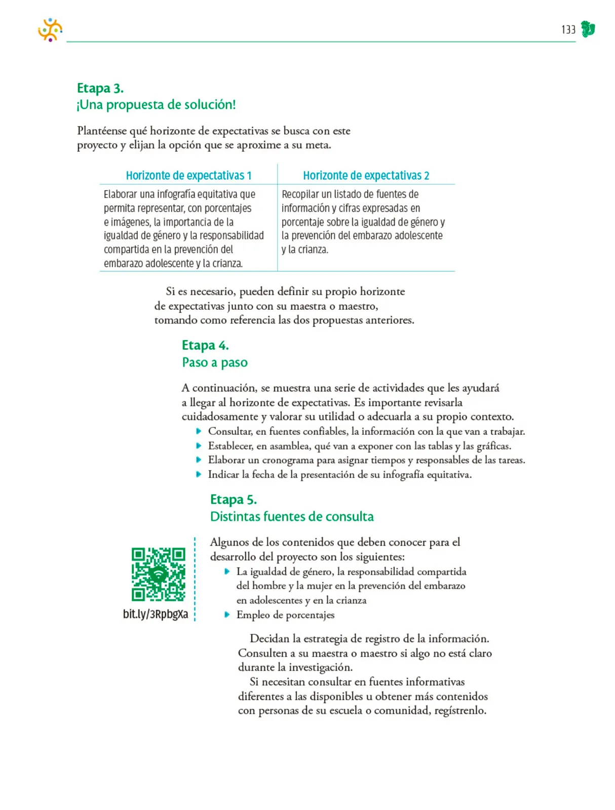 Miniatura página 134 de Colección Ximhai. Nuestro libro de Proyectos. Tomo I.   Libro de Educación Telesecundaria Grado 1°  Ciclo Escolar 2025 - 2026