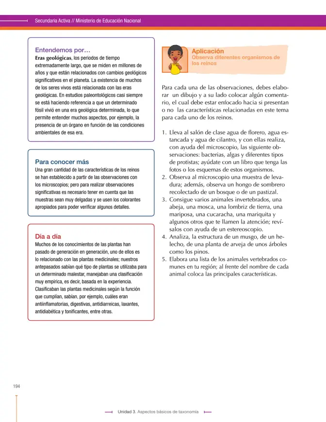 Página 194 de Ciencias Naturales 9° · Secundaria Activa