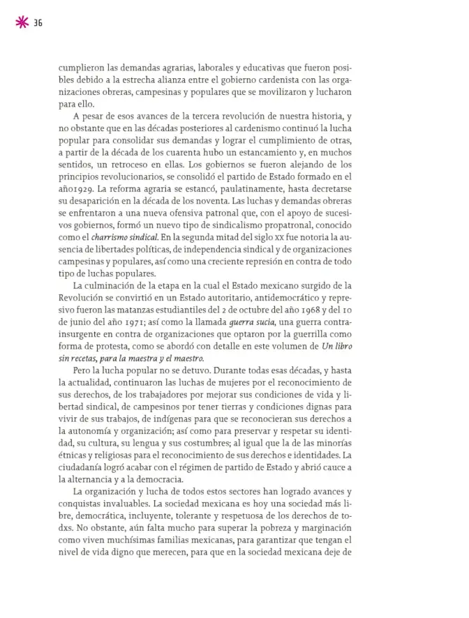 Página 37 de Un libro sin recetas para la maestra y el maestro. Fase 6. Libro de Educación Telesecundaria Grado 1°, 2°, 3° Ciclo Escolar 2025 - 2026
