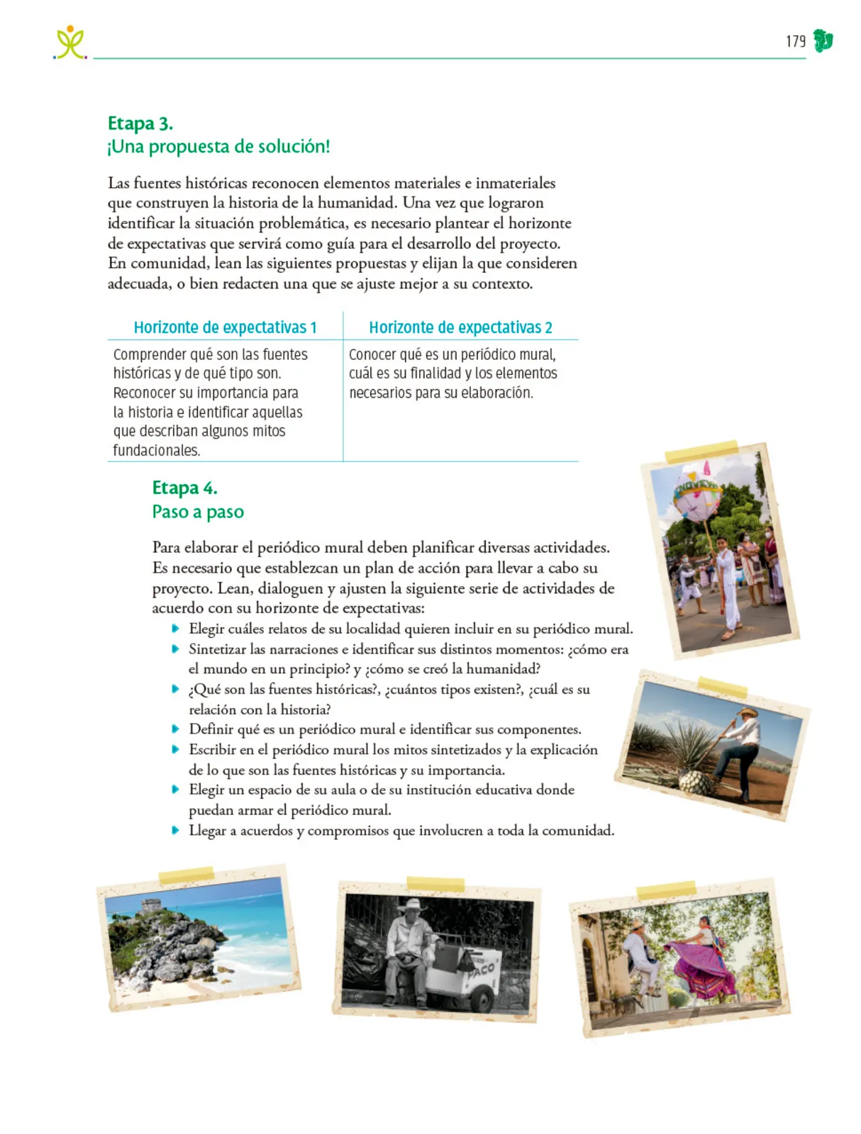 Miniatura página 180 de Colección Ximhai. Nuestro libro de Proyectos.  Tomo II.   Libro de Educación Telesecundaria Grado 1°  Ciclo Escolar 2025 - 2026