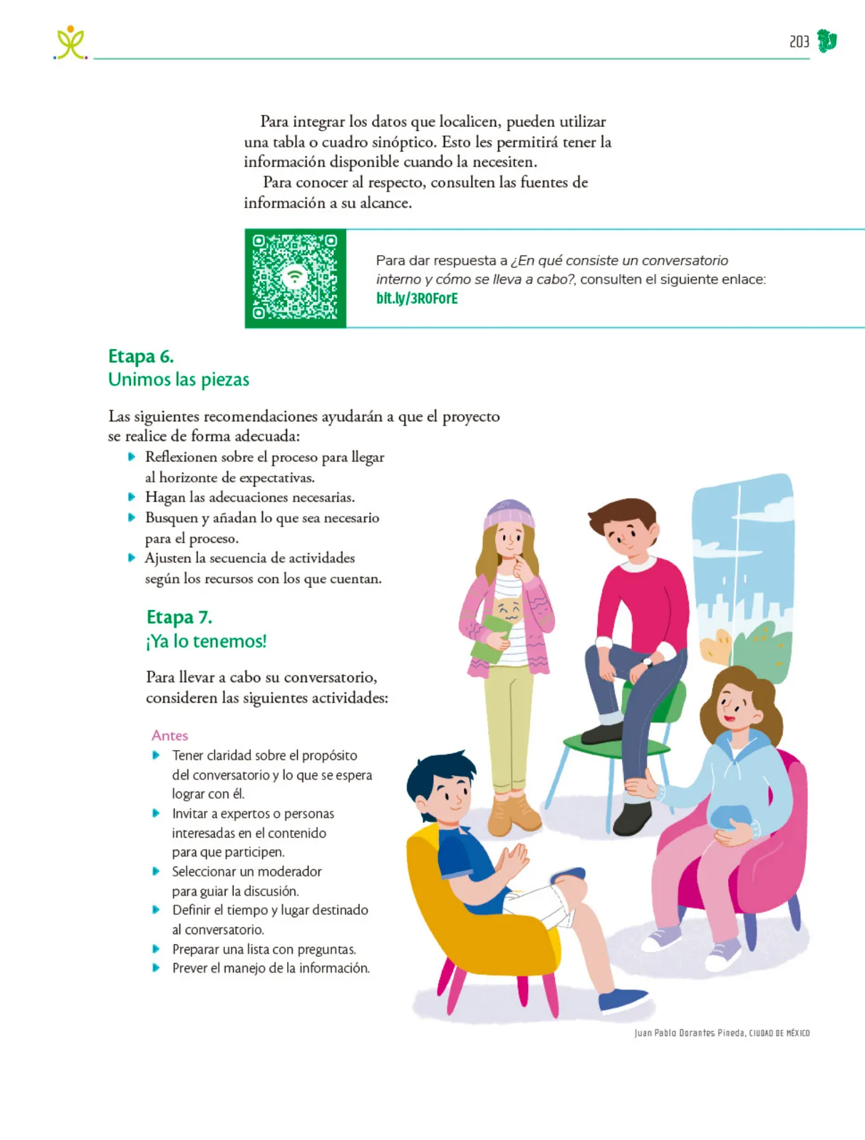 Miniatura página 204 de Colección Ximhai. Nuestro libro de Proyectos. Tomo I.   Libro de Educación Telesecundaria Grado 1°  Ciclo Escolar 2025 - 2026