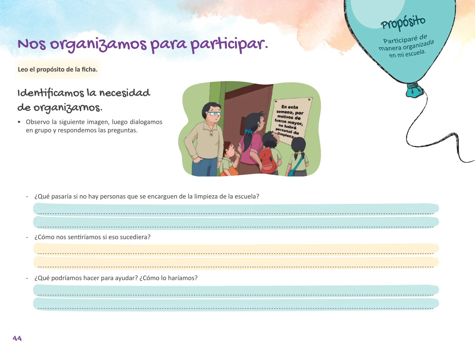 Página 46 de Cuadernillo de Tutoría Sexto Grado Educación Primaria 2019 · 2019