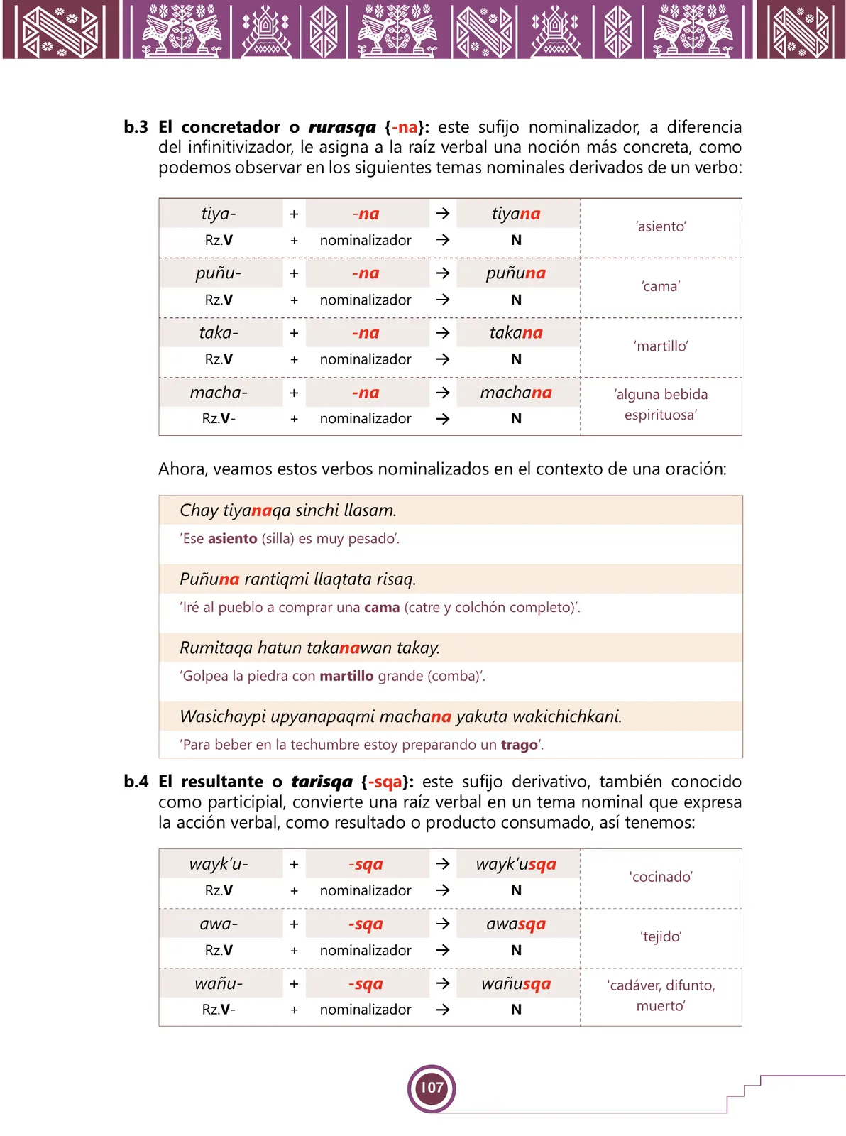 Miniatura página 109 de Urin Qichwa Qillqay Yachana Mayt'u = Manual de escritura quechua sureño · 2021