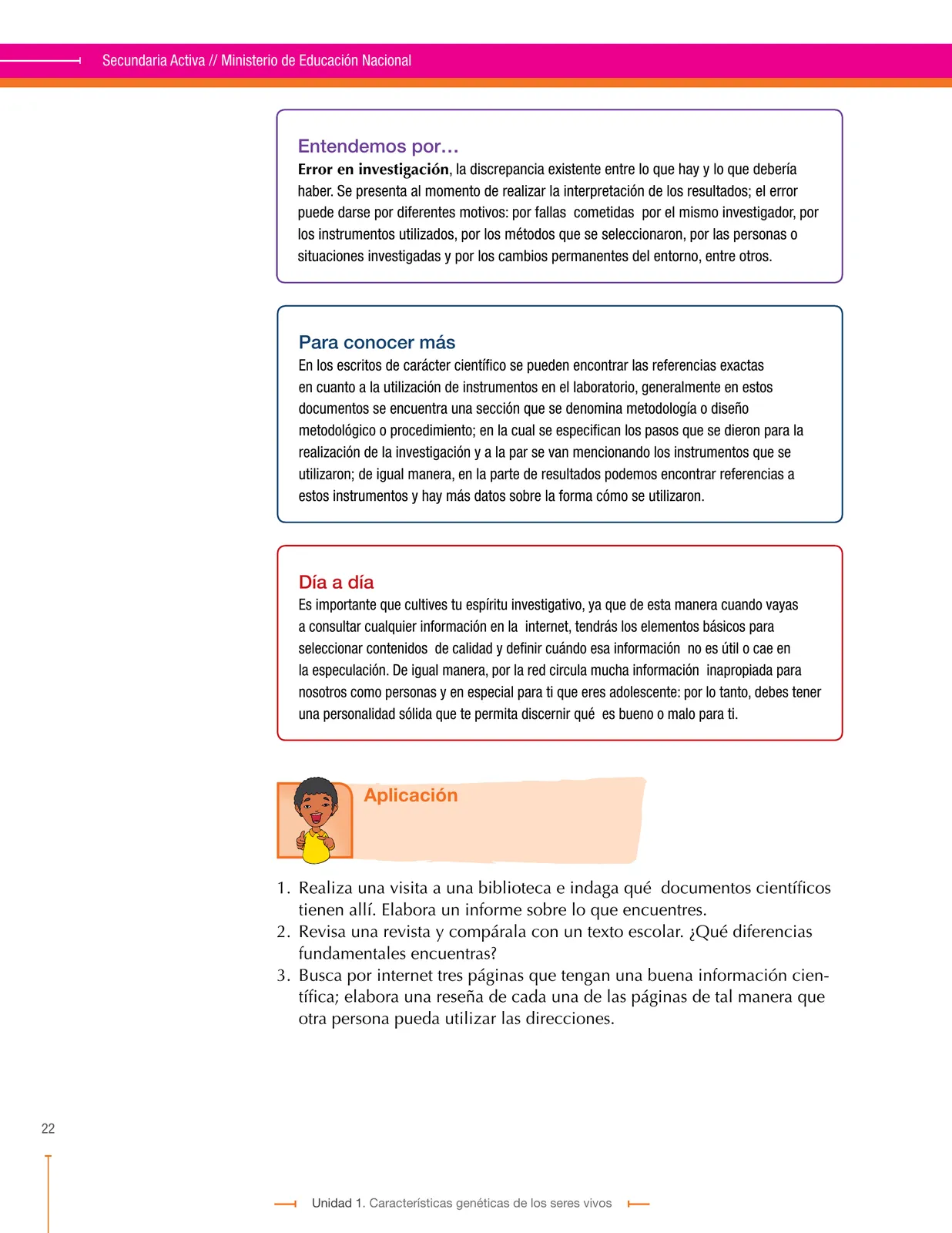 Página 22 de Ciencias Naturales 9° · Secundaria Activa