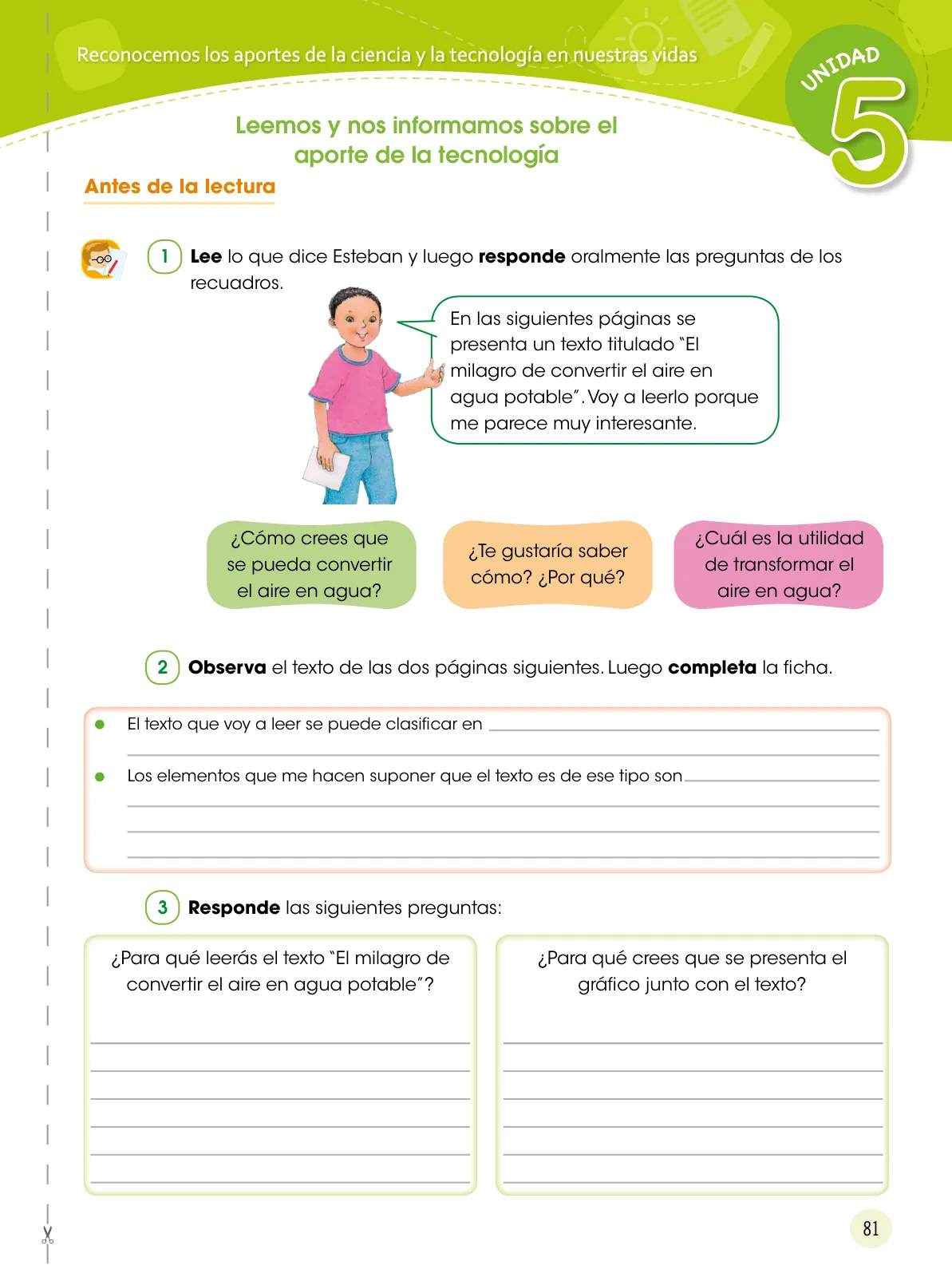 Página 82 de Comunicación 6 : cuaderno de trabajo para sexto grado de Educación Primaria 2019 · 2019