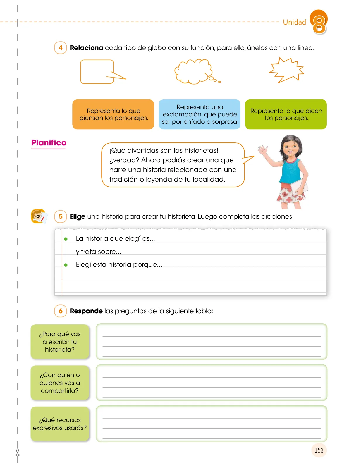 Miniatura página 154 de Comunicación 5 : cuaderno de trabajo para quinto grado de Educación Primaria 2019 · 2019