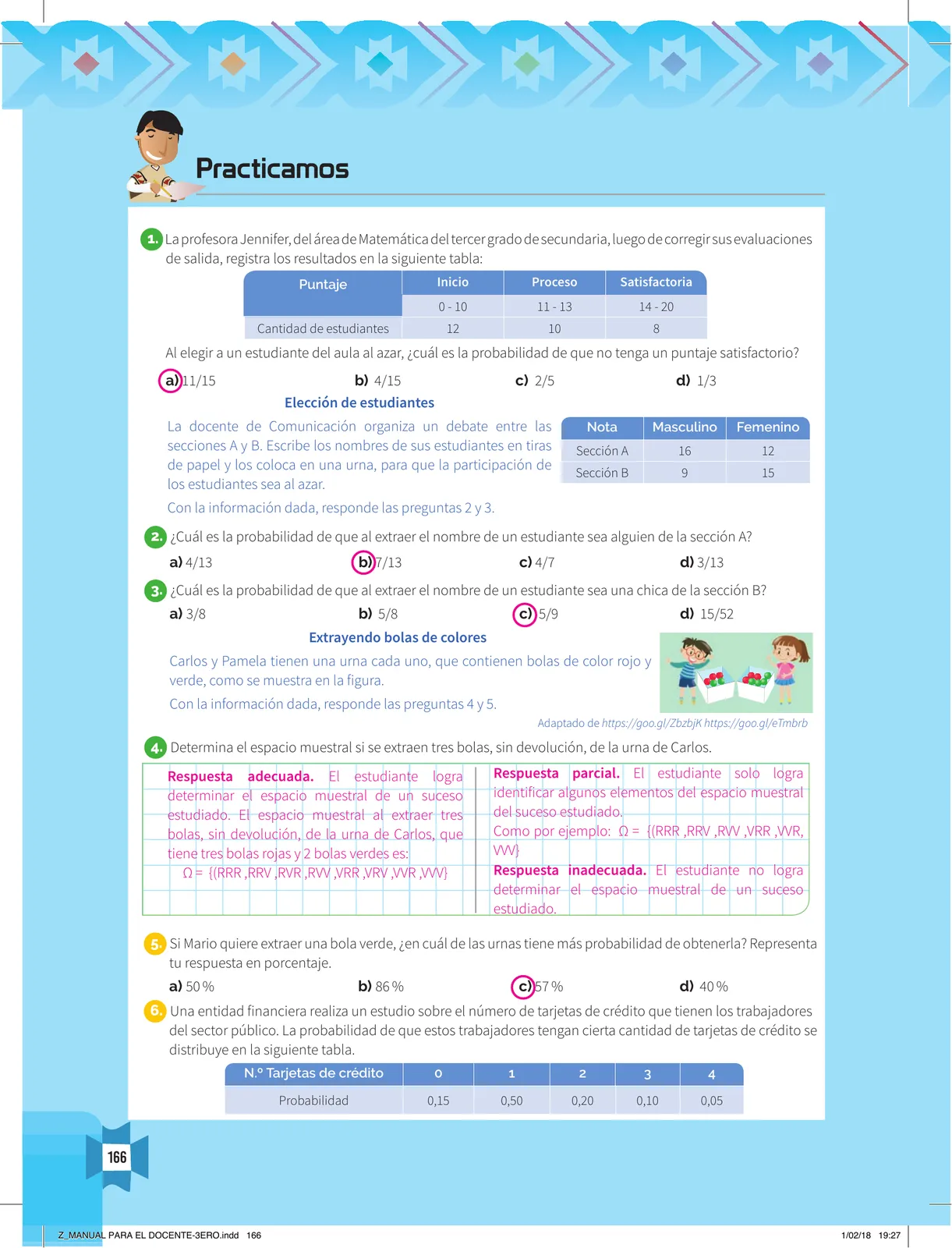 Miniatura página 168 de Resolvamos problemas 3 : manual para el docente 2018 · 2018