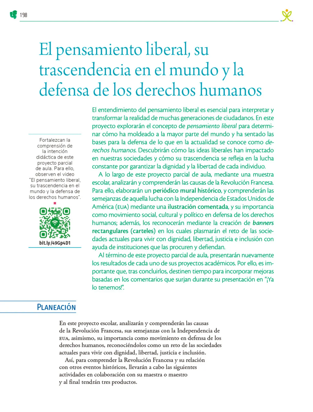 Página 199 de Colección Nanahuatzin. Nuestro libro de Proyectos.  Tomo II.  Libro de Educación Telesecundaria Grado 3°  Ciclo Escolar 2025 - 2026