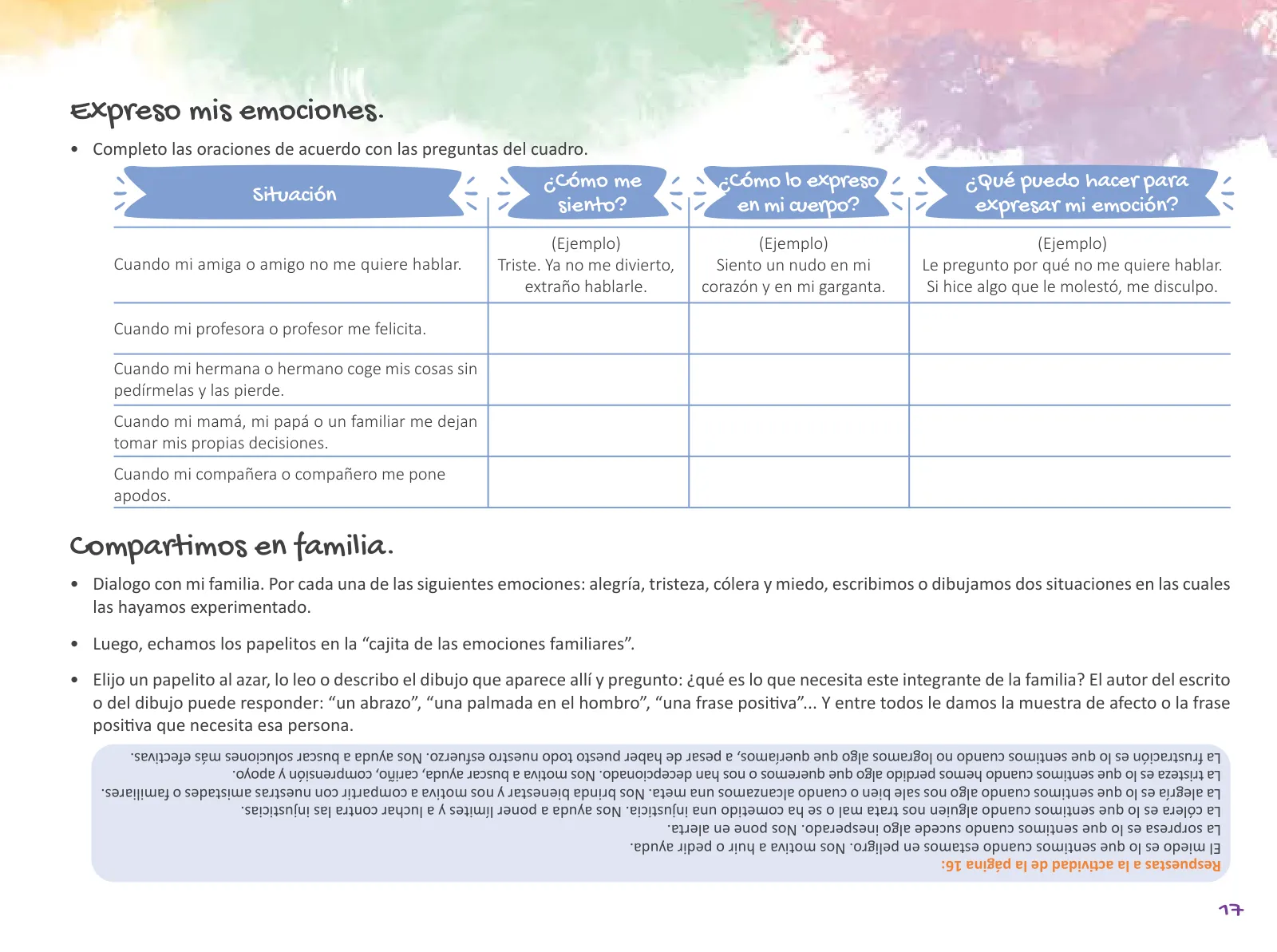 Página 19 de Cuadernillo de Tutoría 5 : quinto grado de Educación Primaria · 2021