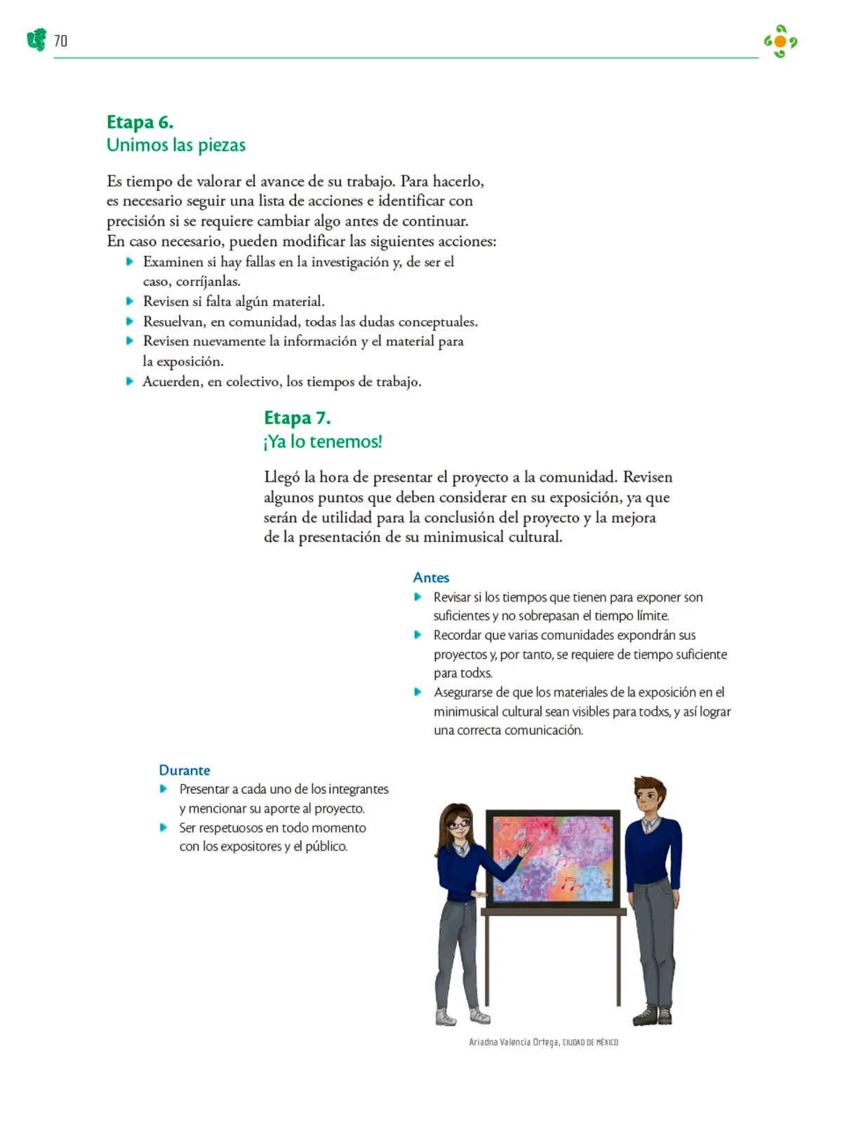 Miniatura página 71 de Colección Nanahuatzin. Nuestro libro de Proyectos.  Tomo II.  Libro de Educación Telesecundaria Grado 3°  Ciclo Escolar 2025 - 2026