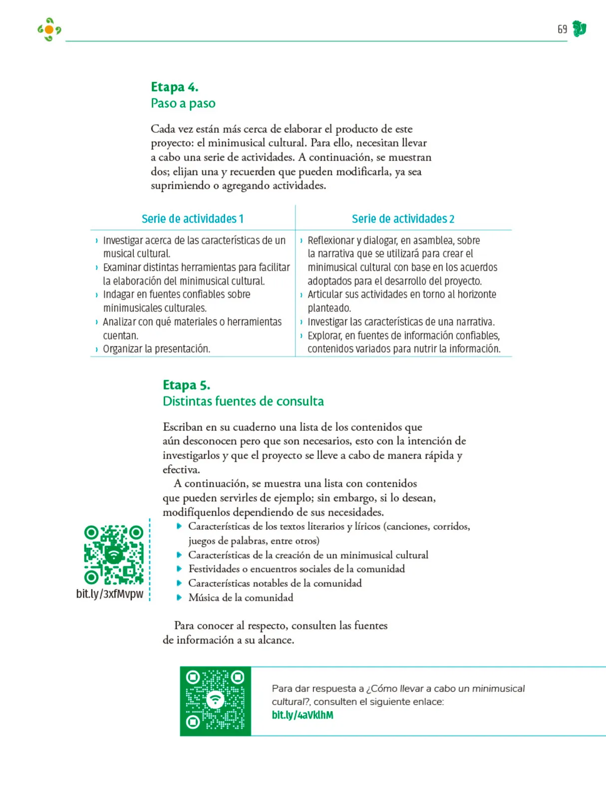 Página 70 de Colección Nanahuatzin. Nuestro libro de Proyectos.  Tomo II.  Libro de Educación Telesecundaria Grado 3°  Ciclo Escolar 2025 - 2026