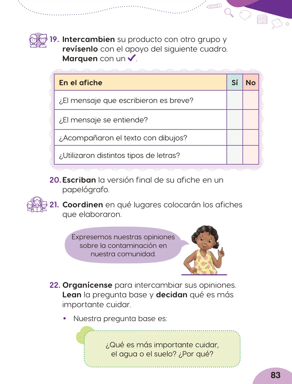 Miniatura página 85 de Cuadernillo de Comunicación 2. Segundo grado de Primaria · 2024