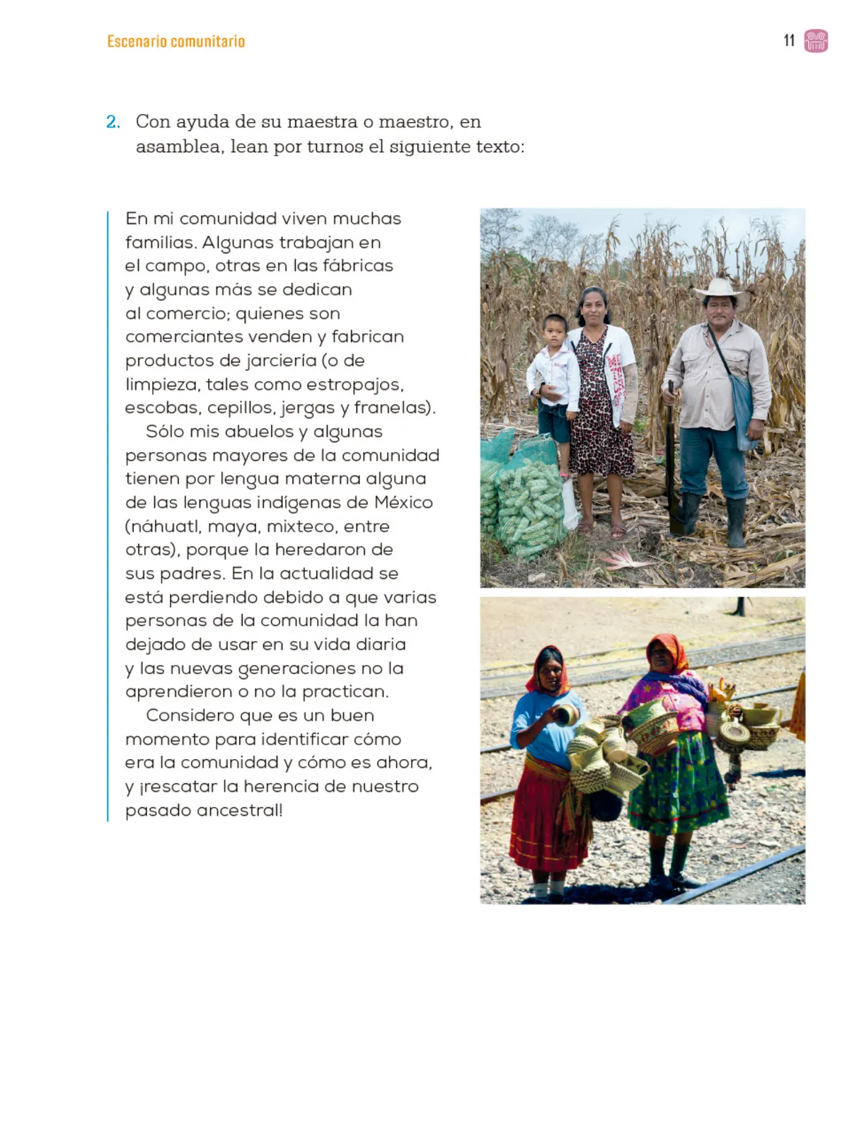 Miniatura página 14 de Proyectos Comunitarios.   Libro de Educación Primaria Grado 4°  Ciclo Escolar 2025 - 2026
