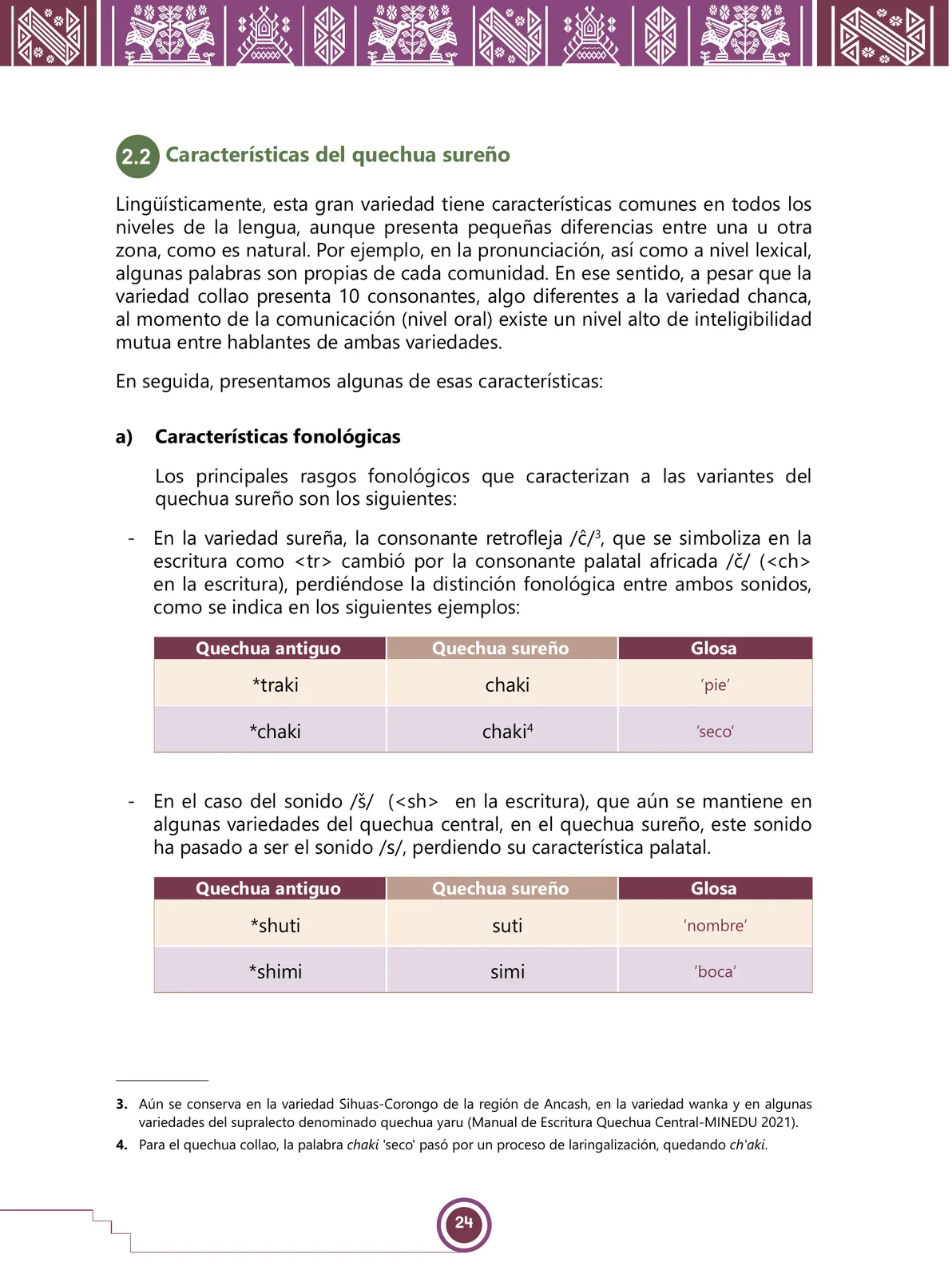 Miniatura página 26 de Urin Qichwa Qillqay Yachana Mayt'u = Manual de escritura quechua sureño · 2021