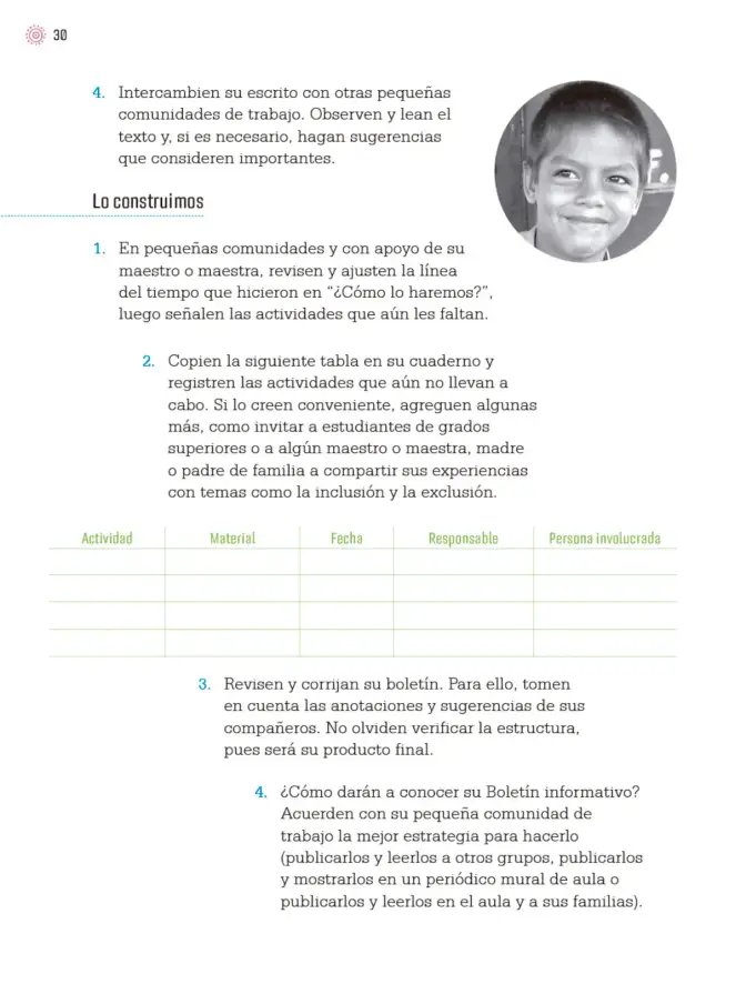 Página 33 de Proyectos de Aula. Libro de Educación Primaria Grado 4° Ciclo Escolar 2025 - 2026